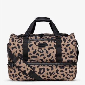Calpak Stevyn Duffel Bag with Shoe Compartment in Cheetah